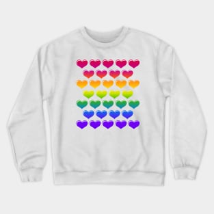 Hearts of Many Colors Crewneck Sweatshirt